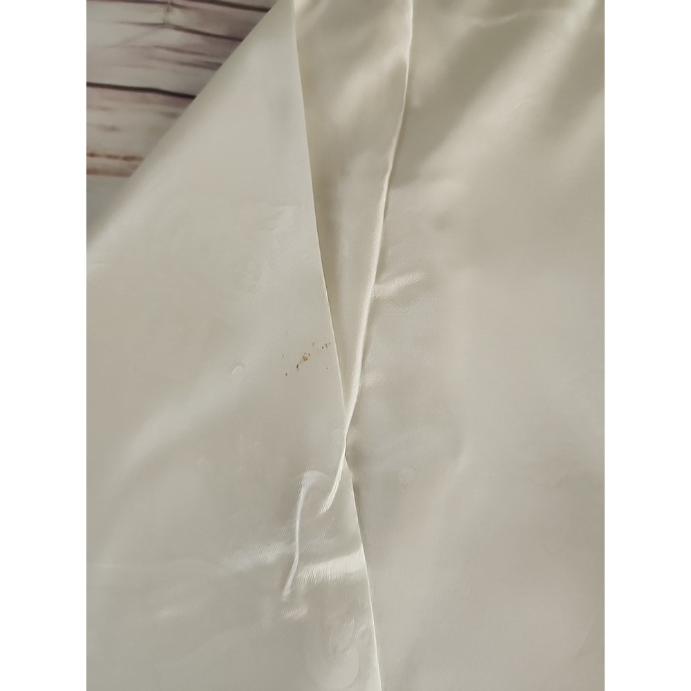 Vintage Pajamas Sleep Shirt Gioni Feroti Sz M Ivory Top Satin Buttons Classic‎ - Picture 5 of 11